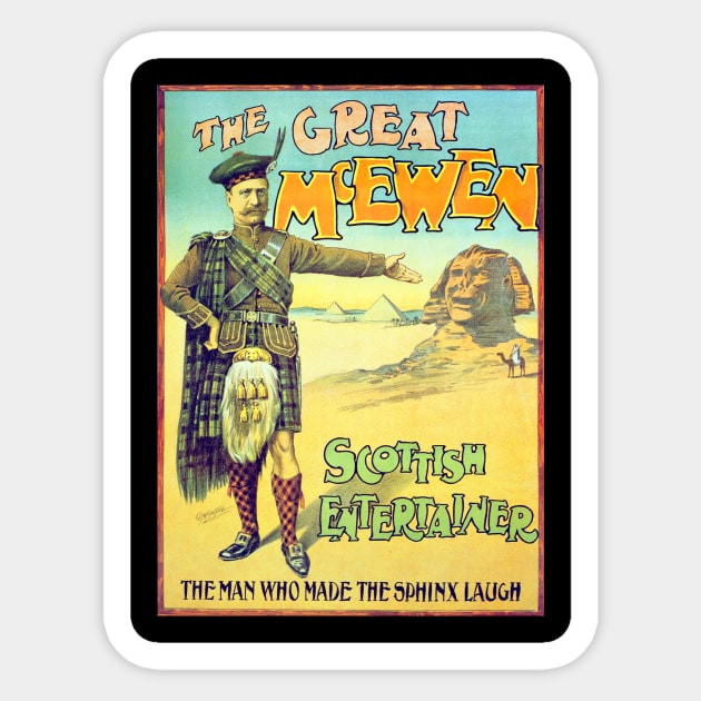 The Great McEwen, Scottish Entertainter Sticker by mike11209